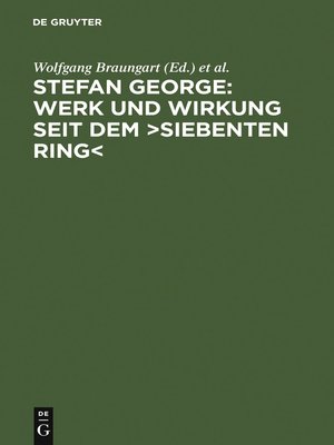 cover image of Stefan George